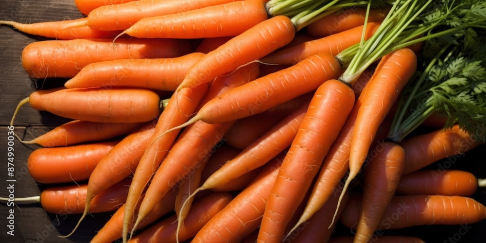 Fresh Carrots Displayed in a Pleasing Arrangement Fresh Carrots Displayed in a Pleasing Arrangement