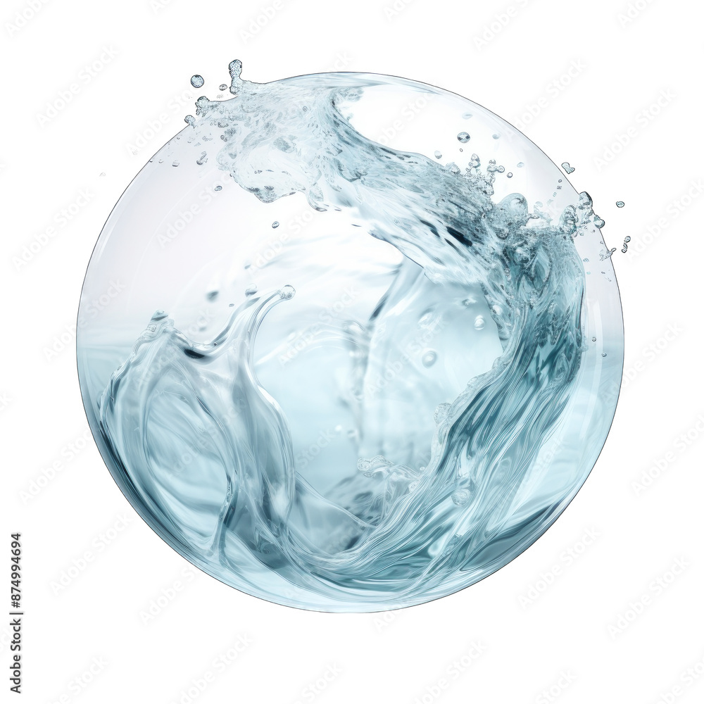 rounder water splash over transparent background rounder water splash over transparent background