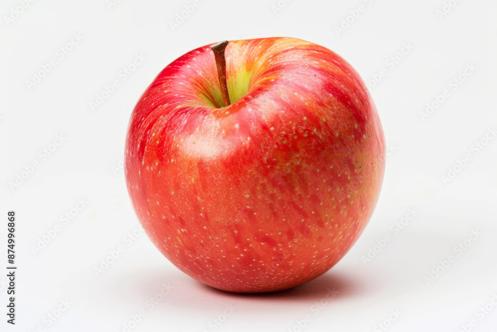 close up horizontal isolated image of a red apple over a white neutral background close up horizontal isolated image of a red apple over a white neutral background