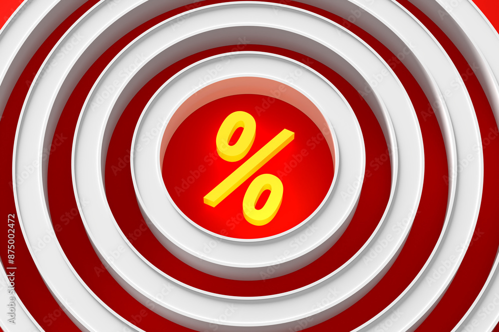 Targeting a sale, discount or interest rate concept. Targeting a sale, discount or interest rate concept.