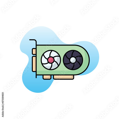 Graphic Card vector icon