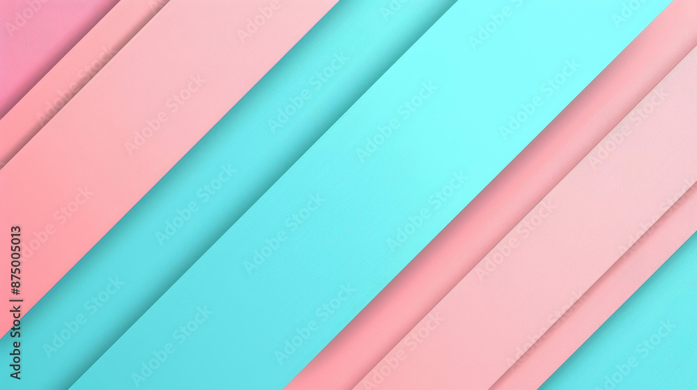 Fototapeta premium Elegant pastel paper texture with geometric patterns in soft shades of blue, pink, and white.