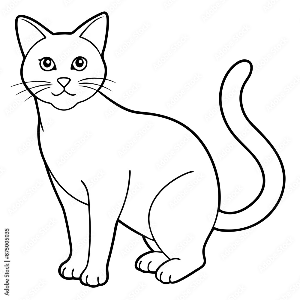 black and white cat vector illustration black and white cat vector illustration