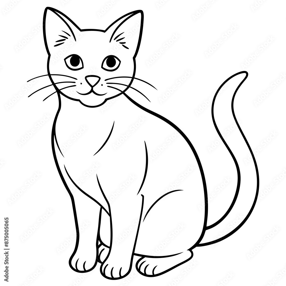 black and white cat vector illustration black and white cat vector illustration