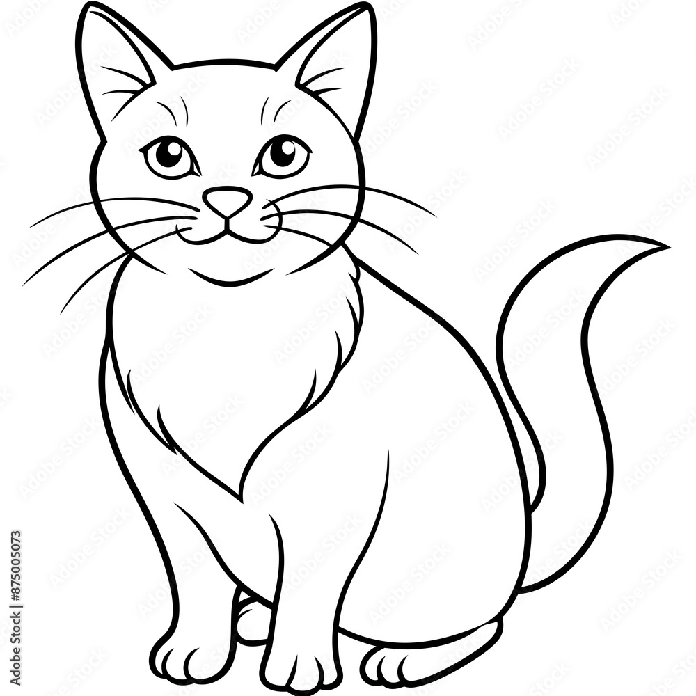black and white cat vector illustration black and white cat vector illustration
