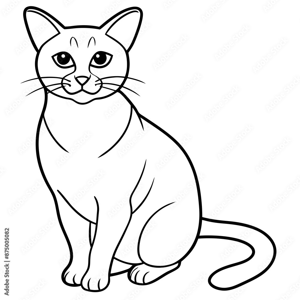 black and white cat vector illustration black and white cat vector illustration