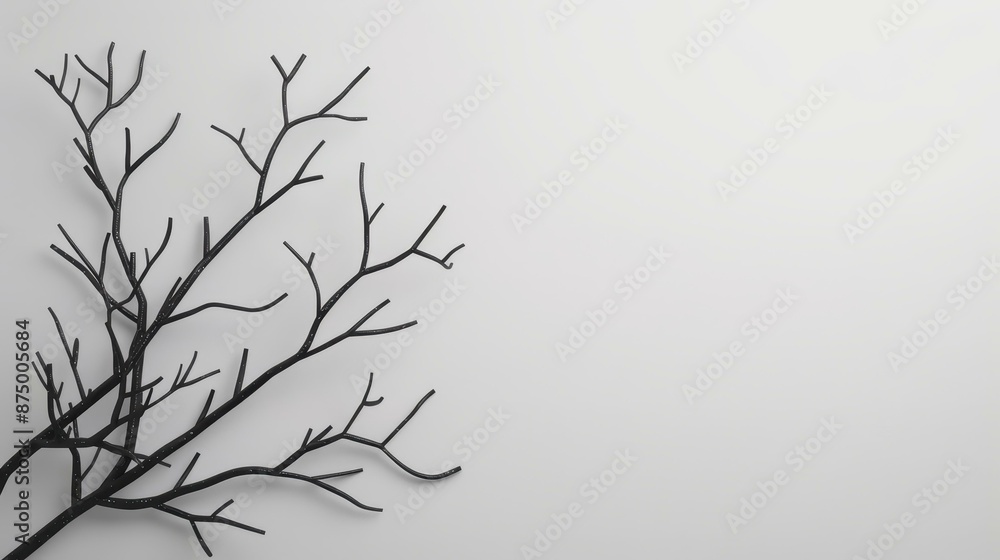 Simple yet striking image of bare tree branches against a white backdrop. Simple yet striking image of bare tree branches against a white backdrop.
