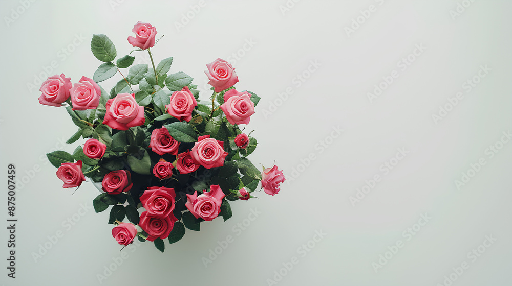 Beautiful roses on white table, Background
Beautiful roses on white table, Background