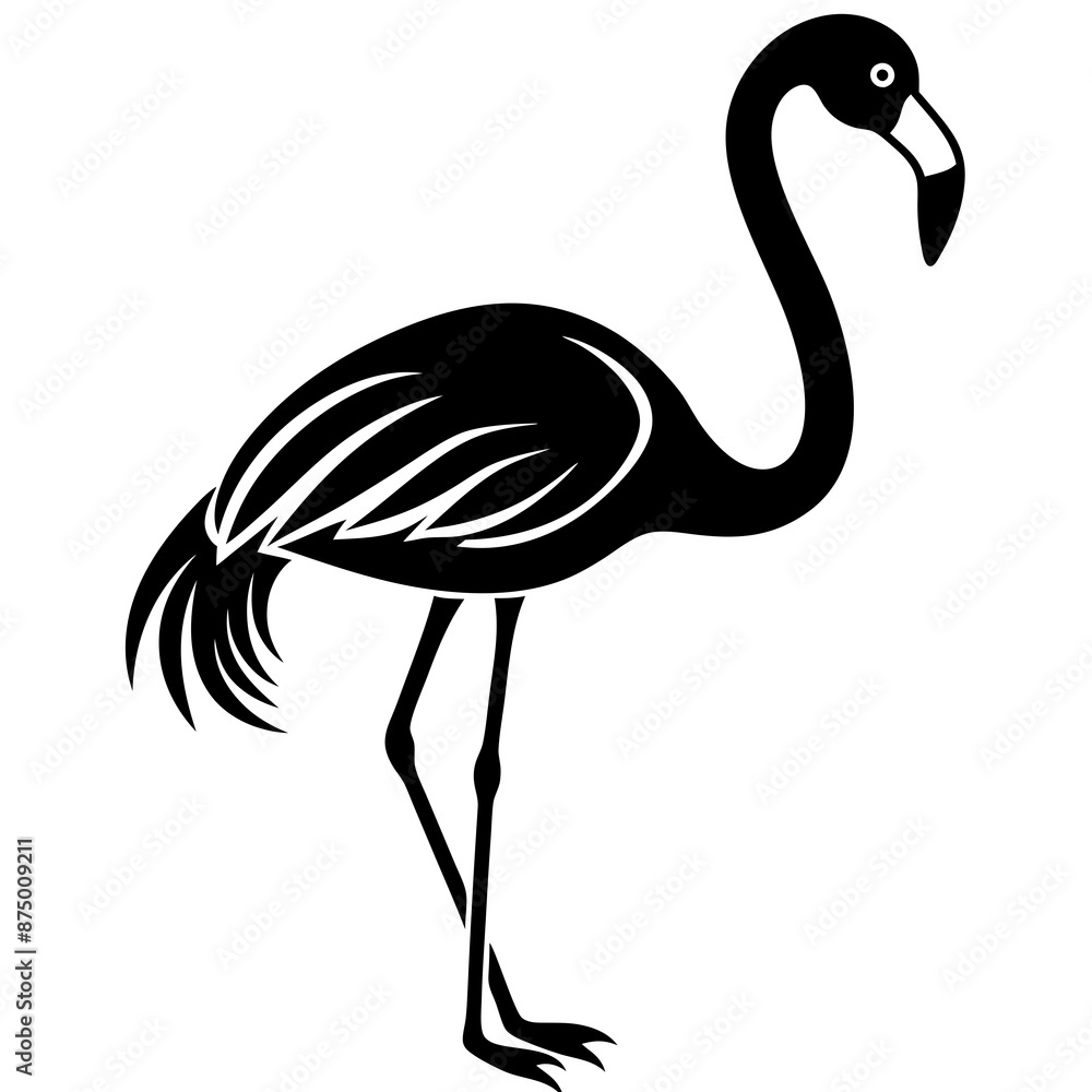 Obraz premium Flamingo vector illustration