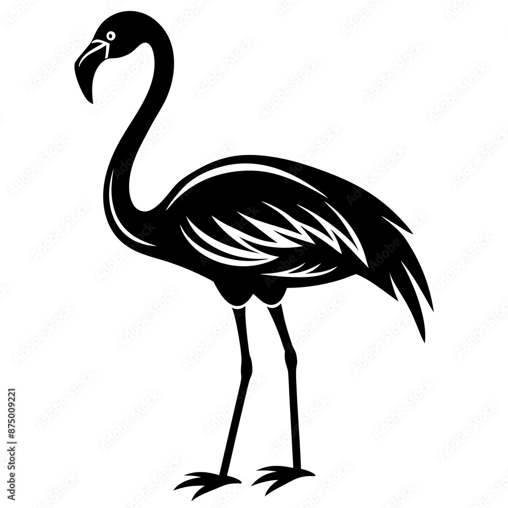 Naklejka premium Flamingo vector illustration