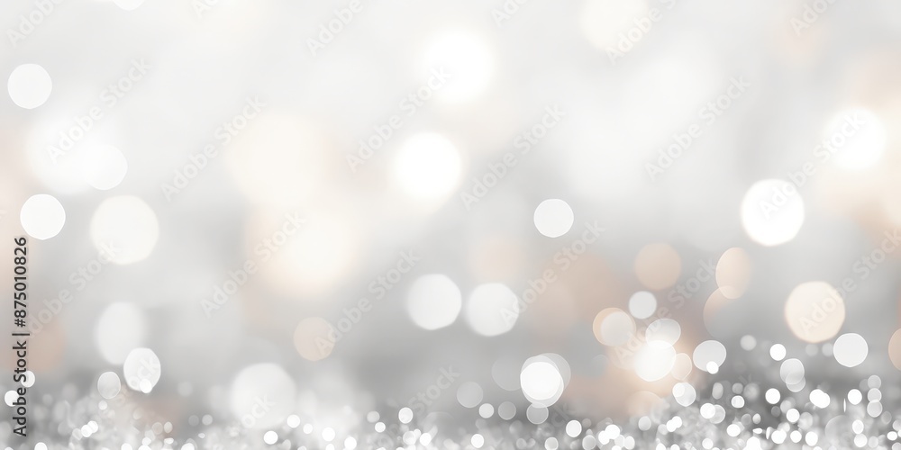 Soft and Dreamy Silver and White Bokeh Background Soft and Dreamy Silver and White Bokeh Background