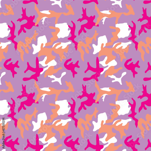 Abstract grunge camouflage, seamless texture, military camouflag