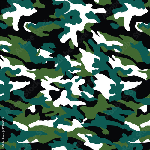 Abstract grunge camouflage, seamless texture, military camouflag