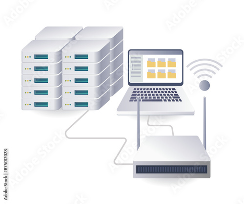Connecting Computer Server Data Networks
