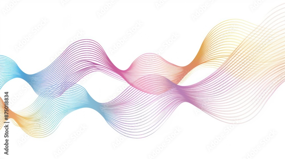 Abstract Colorful Wavy Lines Background Abstract Colorful Wavy Lines Background