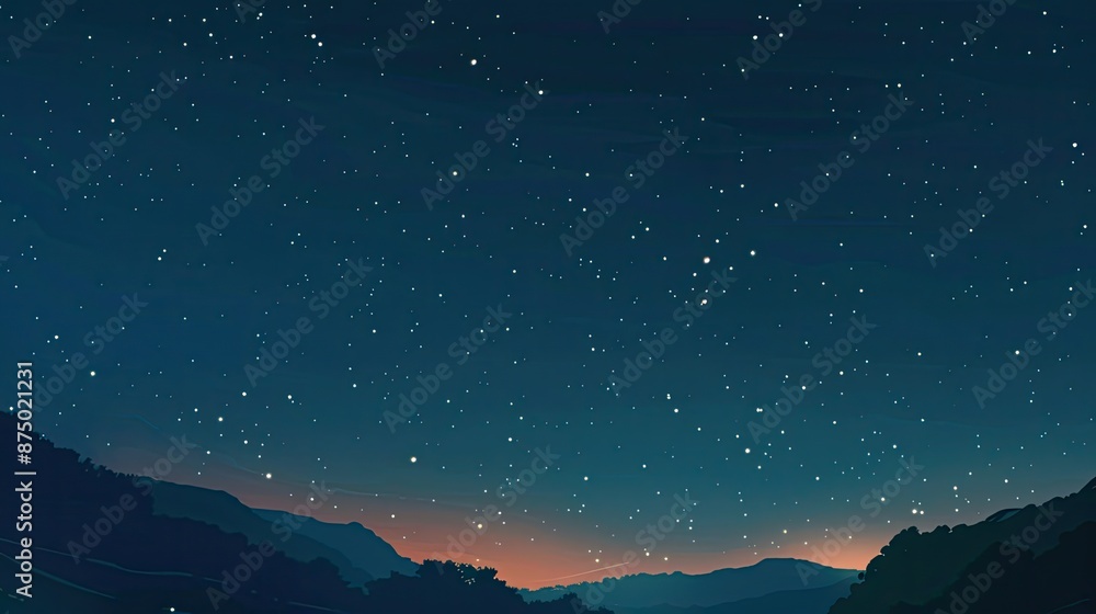 Fototapeta premium Stunning Night Sky With Stars