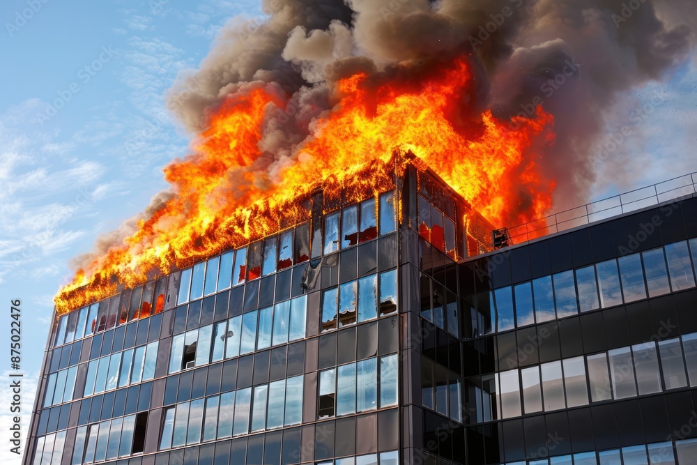 High fire accidents at office building High fire accidents at office building