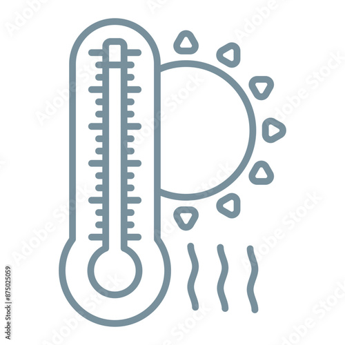 Hot temperature Icon photo