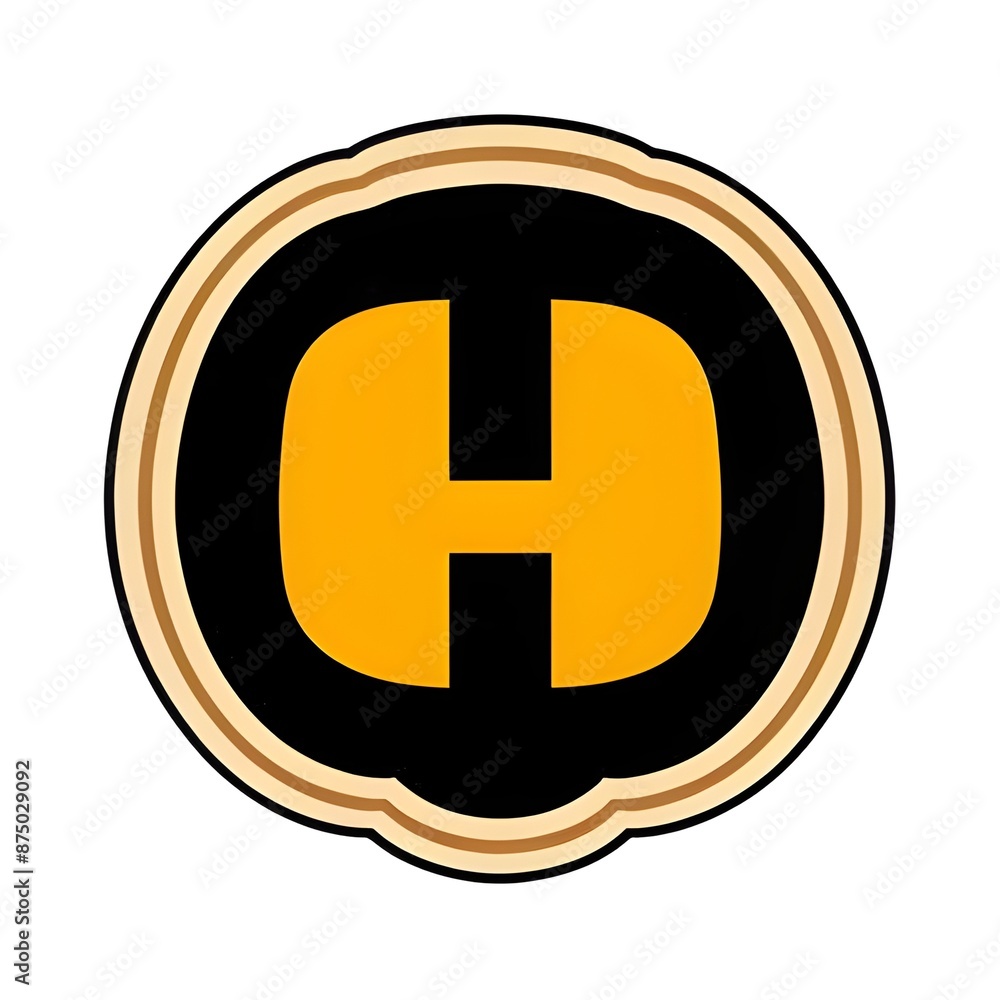 Fototapeta premium letter H vector logo, Alphabet, symbol, icon, business, illustration, vector, design, simple