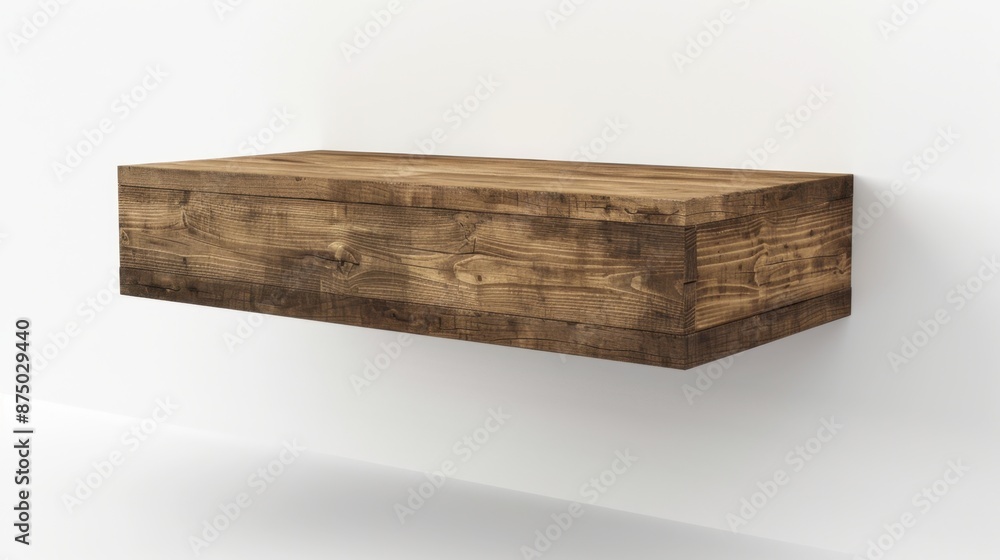 Fototapeta premium Floating Desk ,minimal, isolate white background