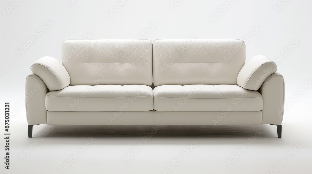 Minimalist Sofa ,minimal, isolate white background Minimalist Sofa ,minimal, isolate white background