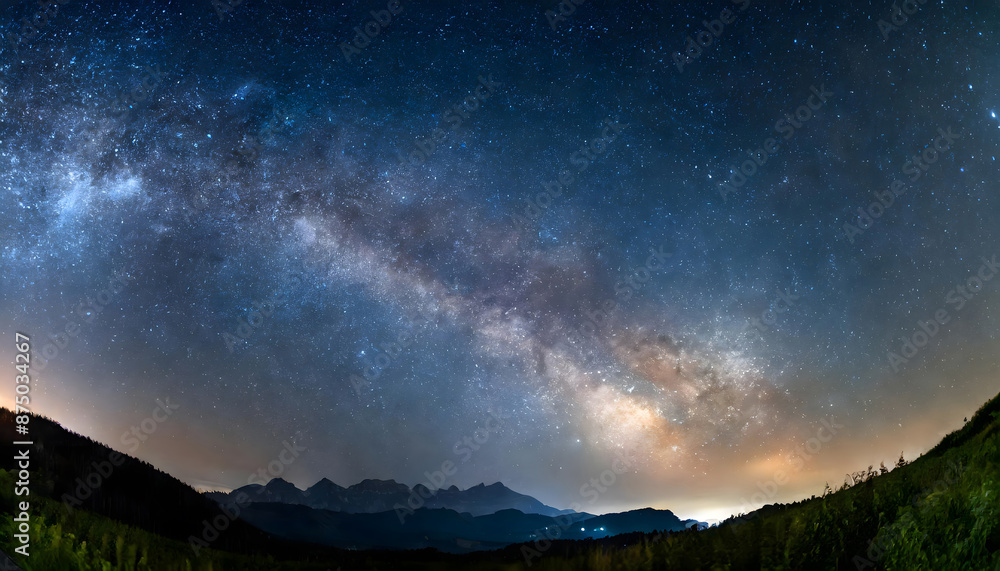 Fototapeta premium Milky way image. Generative AI.