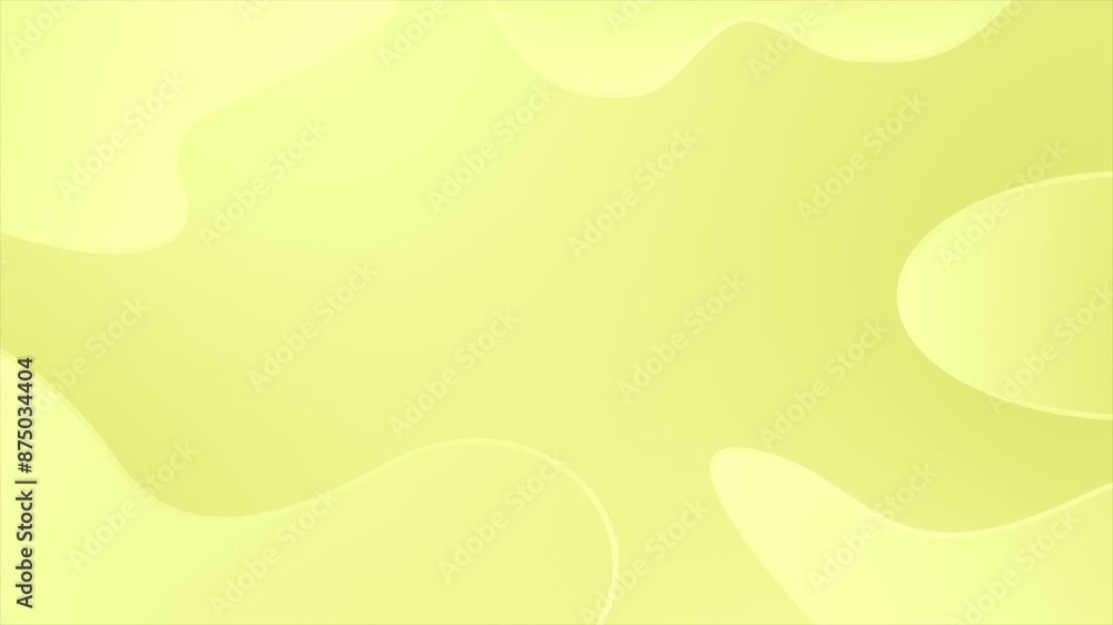 Yellow color abstract design wavy pattern liquid shapes geometrical loop able background Yellow color abstract design wavy pattern liquid shapes geometrical loop able background