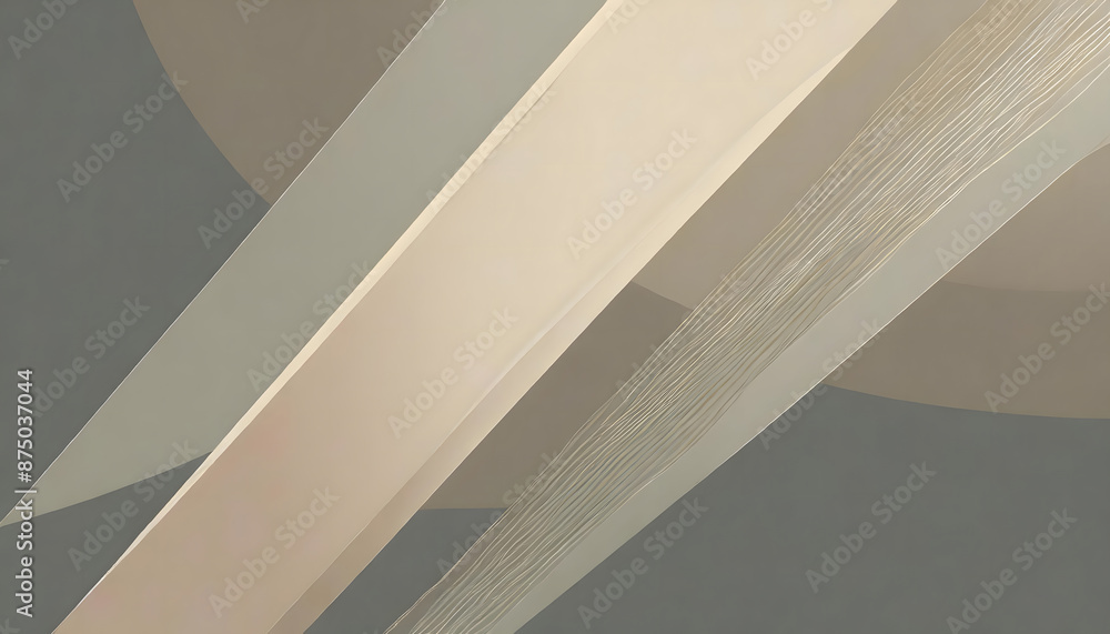 Neutral abstract background. Minimal poster template with diagonal shapes. Calm design. Generative AI. Neutral abstract background. Minimal poster template with diagonal shapes. Calm design. Generative AI.