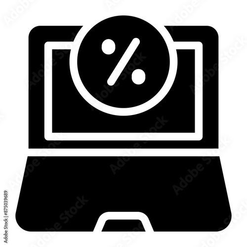 laptop glyph icon