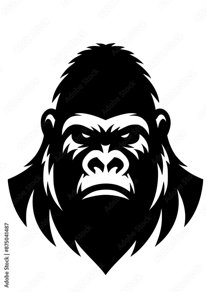 Fototapeta premium Monkey SVG, Baboon SVG, Gorilla SVG, Chimpanzee SVG, Banana SVG, Monkey laugh SVG, Monkey Silhouette, Monkey Vector, Clipart, Cut file for Cricut SVG, JPG, PNG