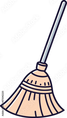 illustration of a broom