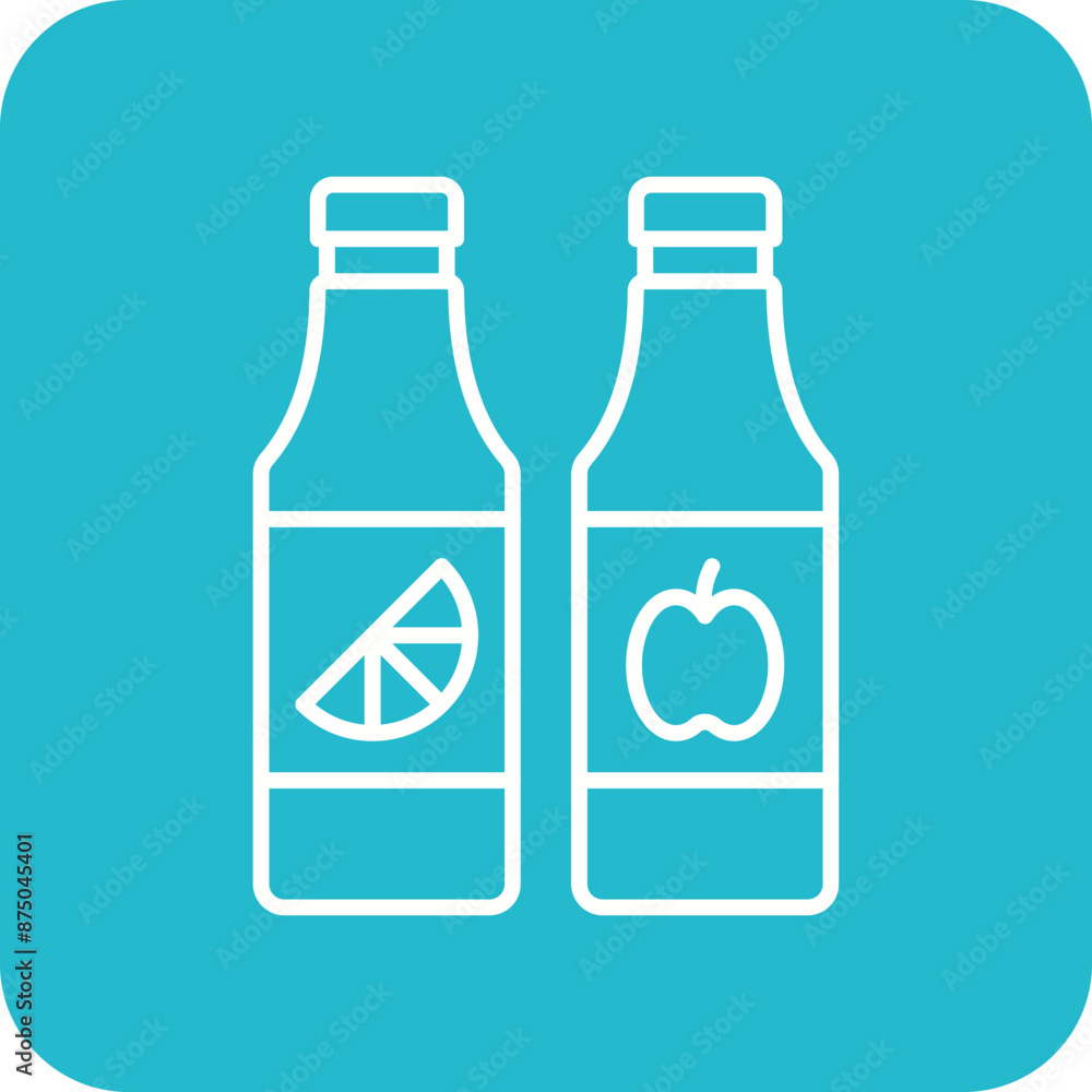 Juice bottles Icon Juice bottles Icon