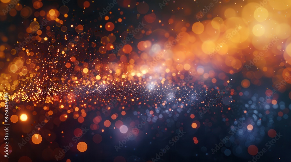 Fototapeta premium Abstract background with light effects and bokeh, dynamic and full of energy 