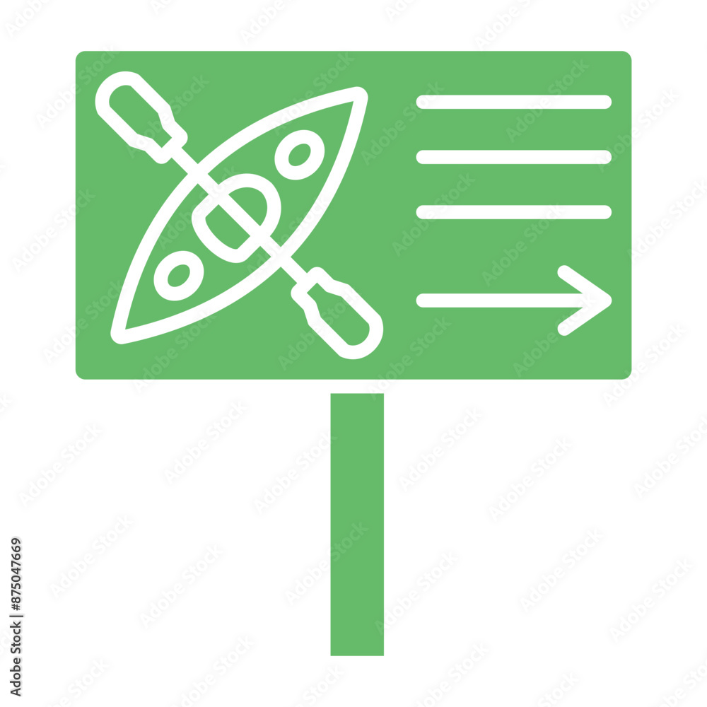 Kayaking zone Icon Kayaking zone Icon