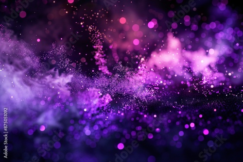 Wallpaper Mural explosion of color particles on a dark background Torontodigital.ca