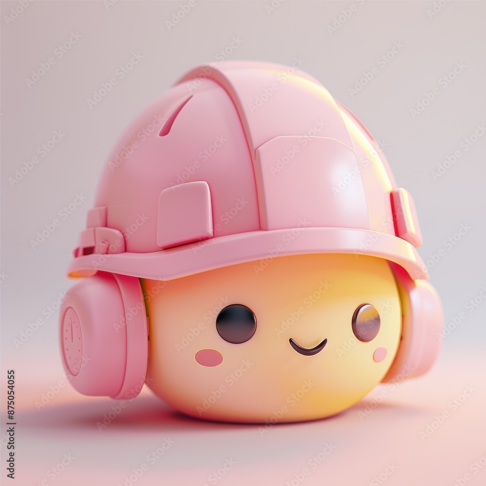 Fototapeta premium Smiling Safety Helmet