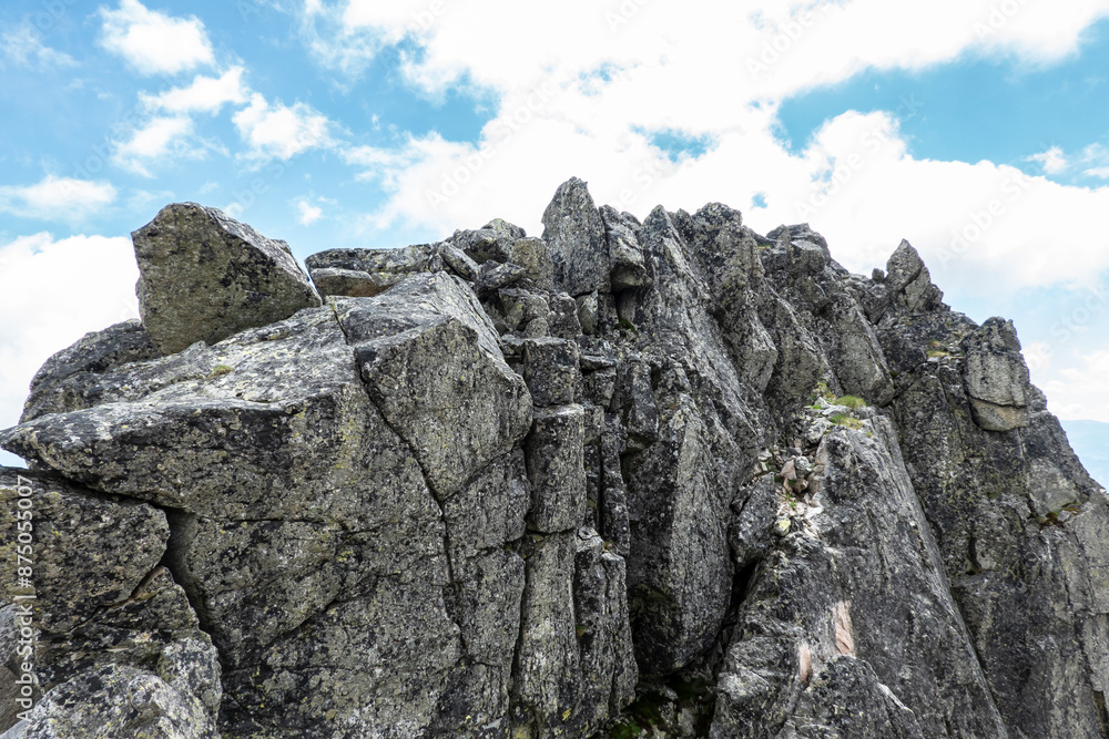 A beautiful view of the surroundings of the High Tatras from the Lomnicke saddle, Slovakia A beautiful view of the surroundings of the High Tatras from the Lomnicke saddle, Slovakia