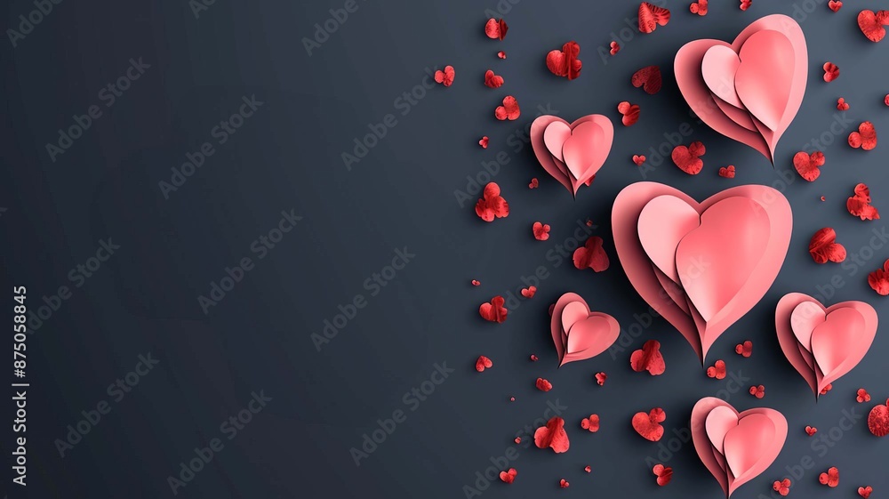 Heart card for Valentine's Day. Selective focus. Heart card for Valentine's Day. Selective focus.