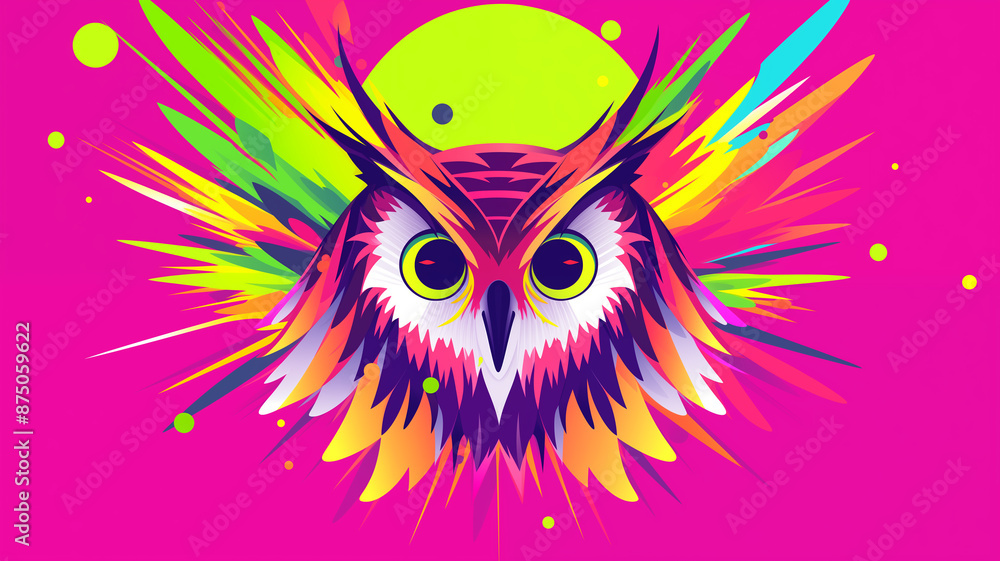 Hand drawn cartoon owl flat illustration
Hand drawn cartoon owl flat illustration