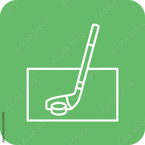 Canvas Print Ice Hockey Icon