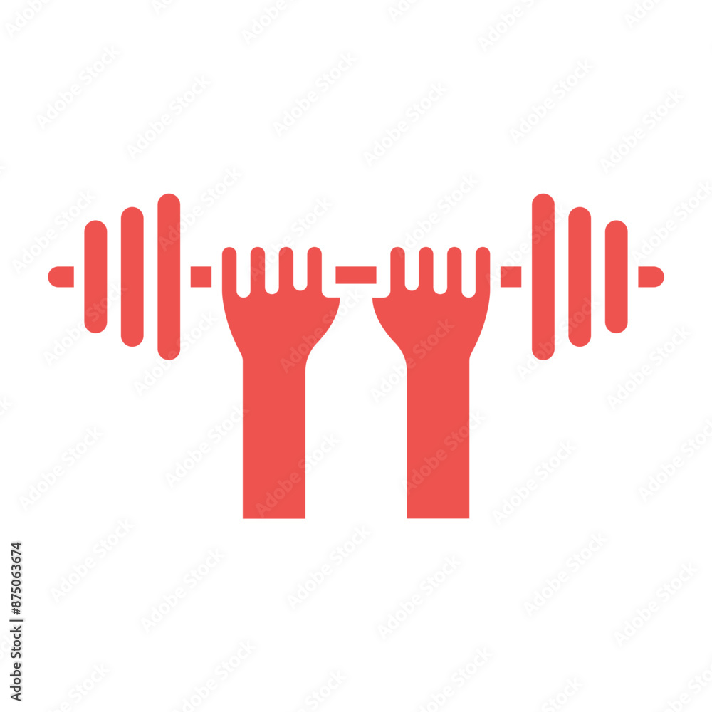 Fototapeta premium Weightlifting Icon