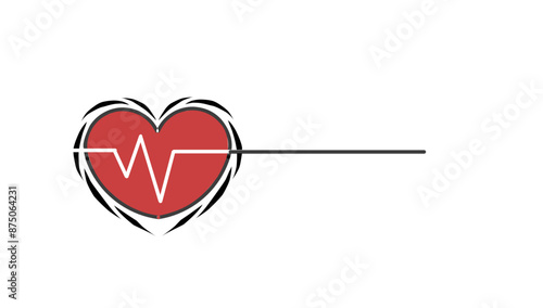 World heart day symbol. World heart day symbol for background. 