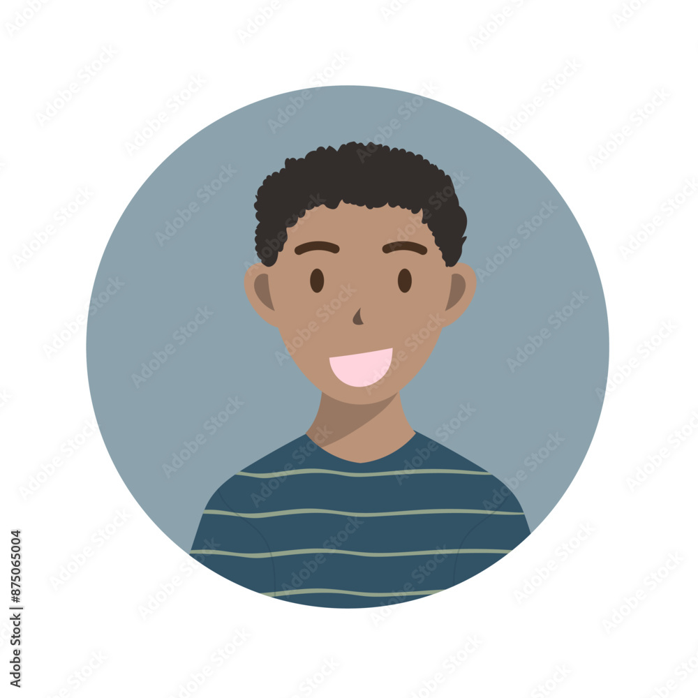 Character face vector isolated on white background, Vector illustration EPS 10