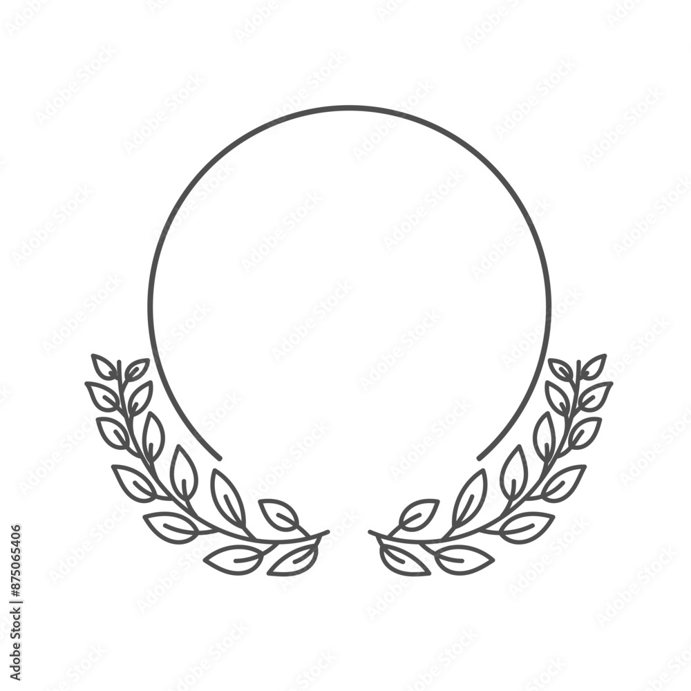 Floral frames borders, wreaths Trendy Line drawing, line art style ,Hand drawn design elements , Flat Modern design isolated on white background ,Vector illustration EPS 10 Floral frames borders, wreaths Trendy Line drawing, line art style ,Hand drawn design elements , Flat Modern design isolated on white background ,Vector illustration EPS 10
