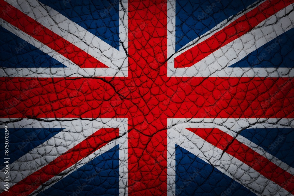 Fototapeta premium country flag painted on wall