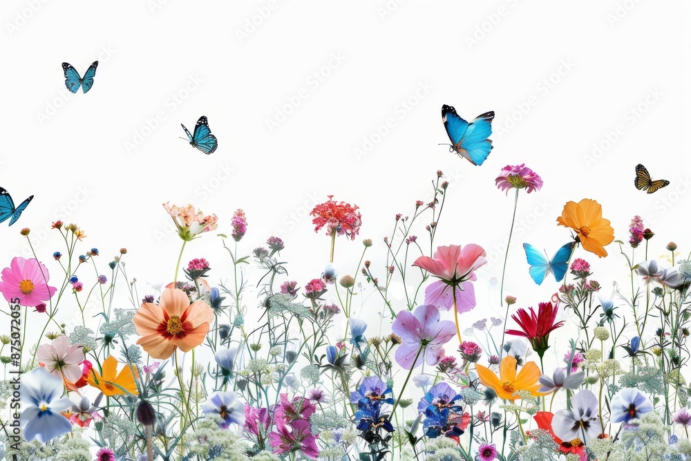 A peaceful virtual oasis filled with vibrant flowers and delicate butterflies, suspended in mid-air. The atmosphere is tranquil and inviting, perfect for relaxation. A peaceful virtual oasis filled with vibrant flowers and delicate butterflies, suspended in mid-air. The atmosphere is tranquil and inviting, perfect for relaxation.