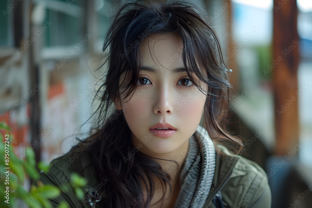 Obraz premium Beautiful Asian girl model