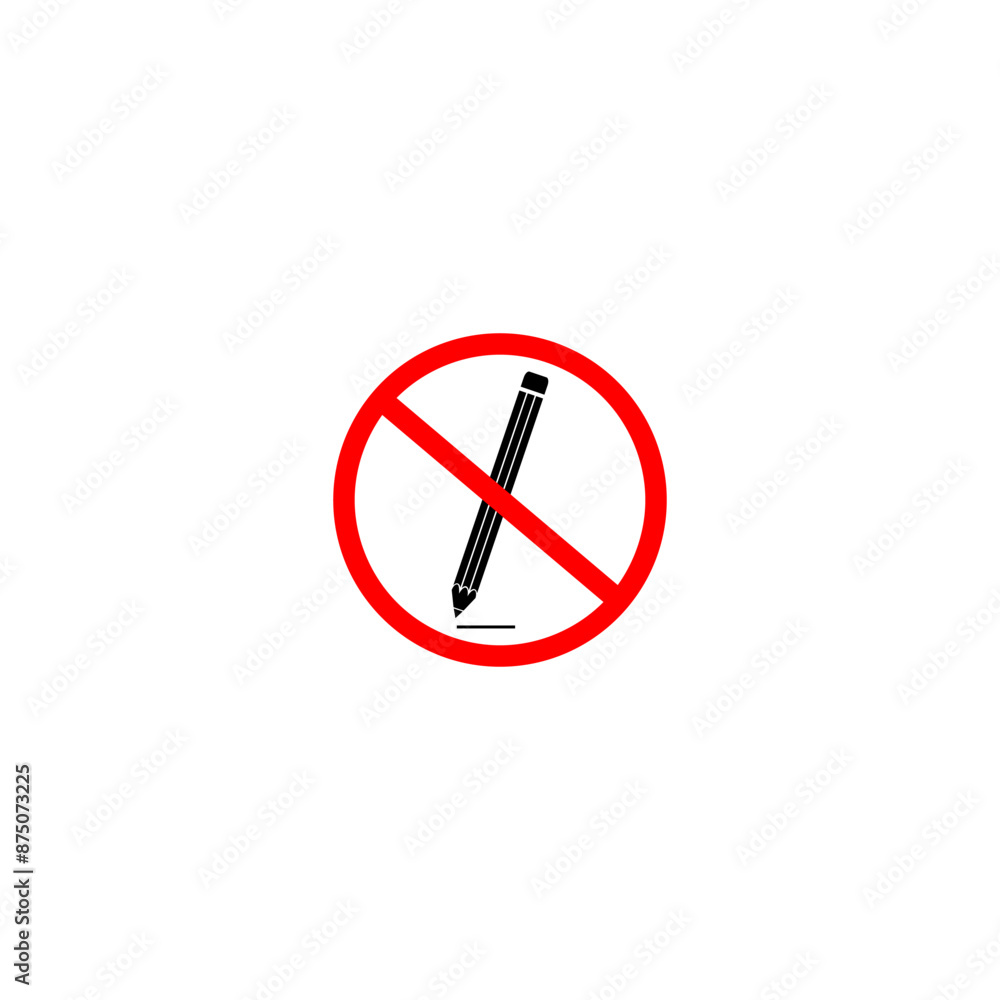 No or stop sign. Caution prohibited ban stop symbol isolated on white No or stop sign. Caution prohibited ban stop symbol isolated on white