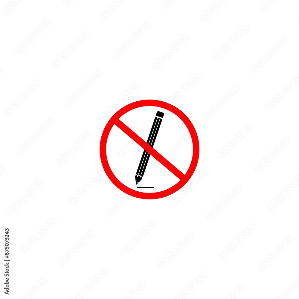 No or stop sign. Caution prohibited ban stop symbol isolated on white No or stop sign. Caution prohibited ban stop symbol isolated on white