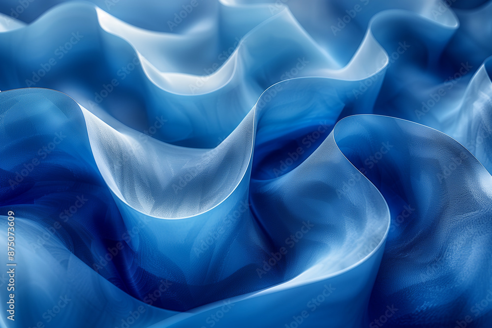 Obraz premium blue silk background